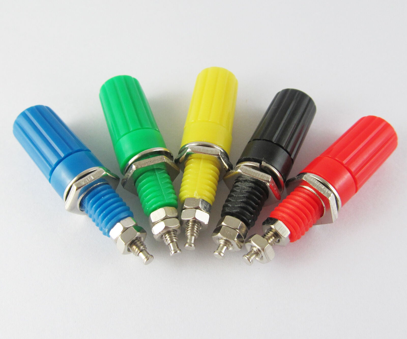 50x 5 Color Binding Post Speaker Cable 4mm Banana Plug