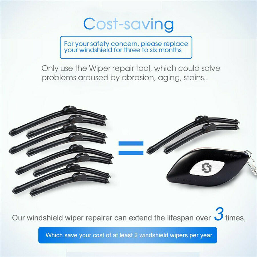 Car Wiper Repair Tool for Windshield Wiper Blade Scratches Decorated Key Chain