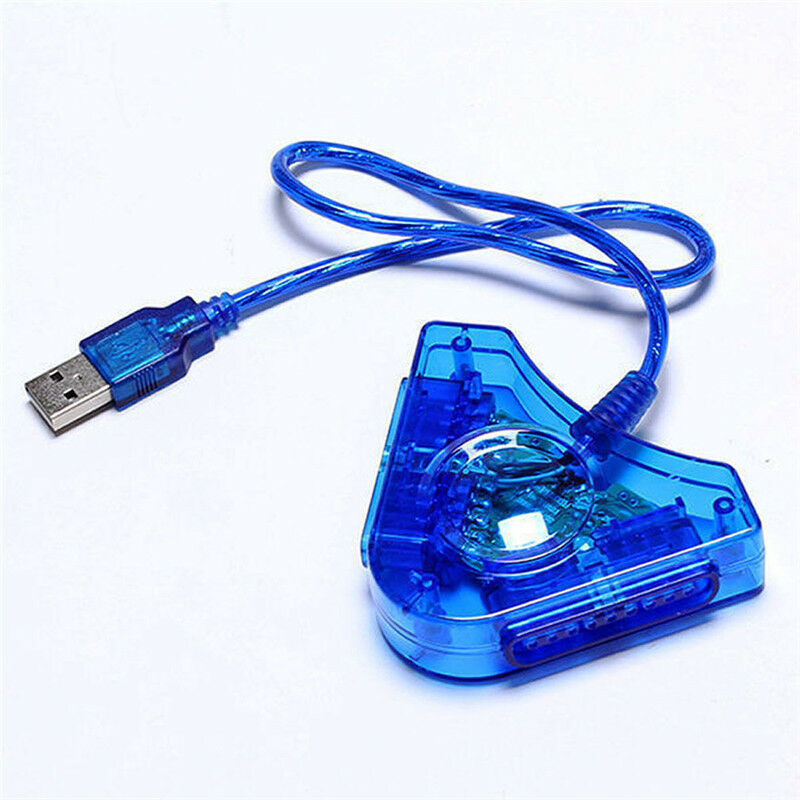Dual PS1 PS2 PSX Controller Game Console Joystick To PC USB Converter Adapter