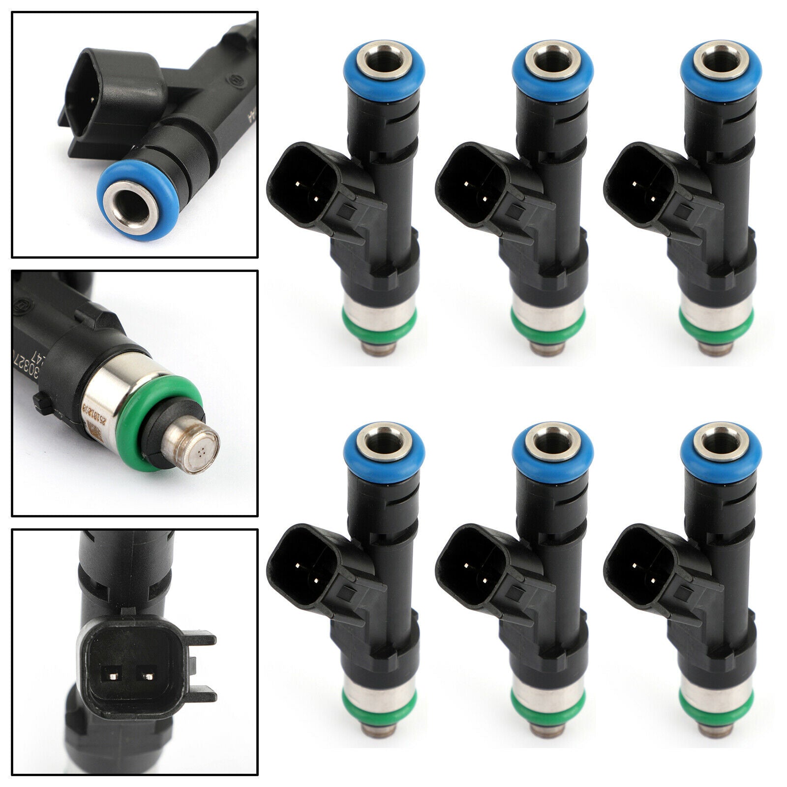 Set(6) Fuel Injectors For 2004-2010 Dakota 3.7 0280158020 53032701AA C0 CN