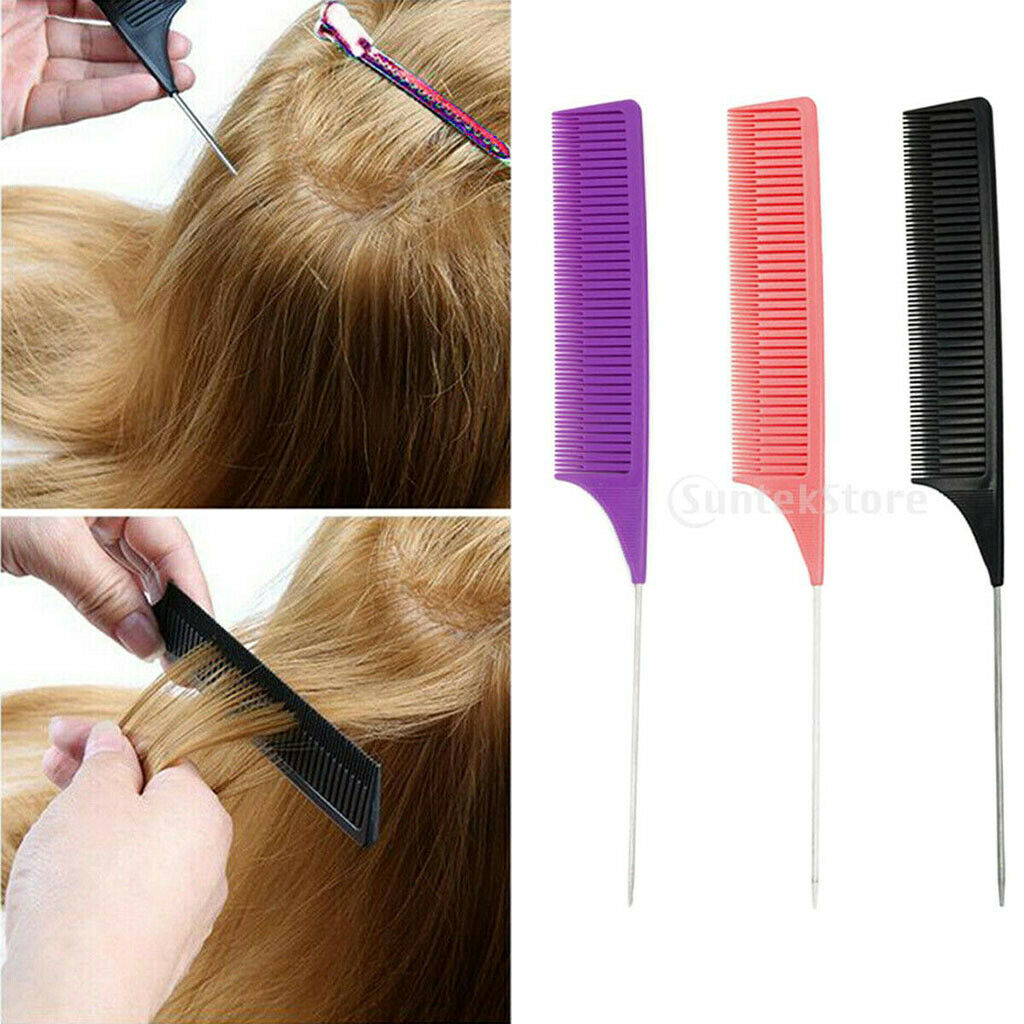 3x Section Weave Highlighting Foiling Hair Combs Salon Styling Hair Comb