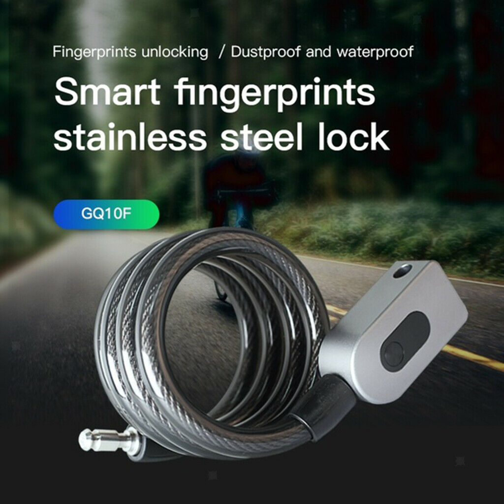 Alarmed Fingerprint Smart Lock Smart Padlock Bike Bicycle Motorcycle Lock