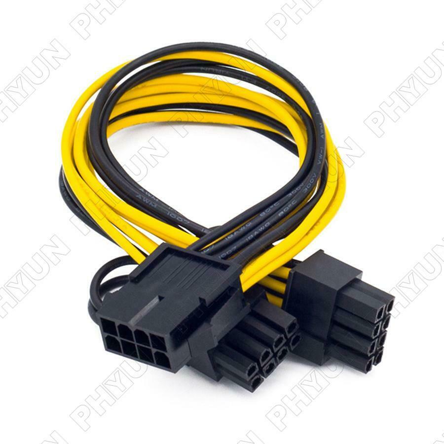10x EPS CPU 8 Pin to Dual 8 (6+2) Pin PCIE Male Adapter Power Supply Cable 22cm