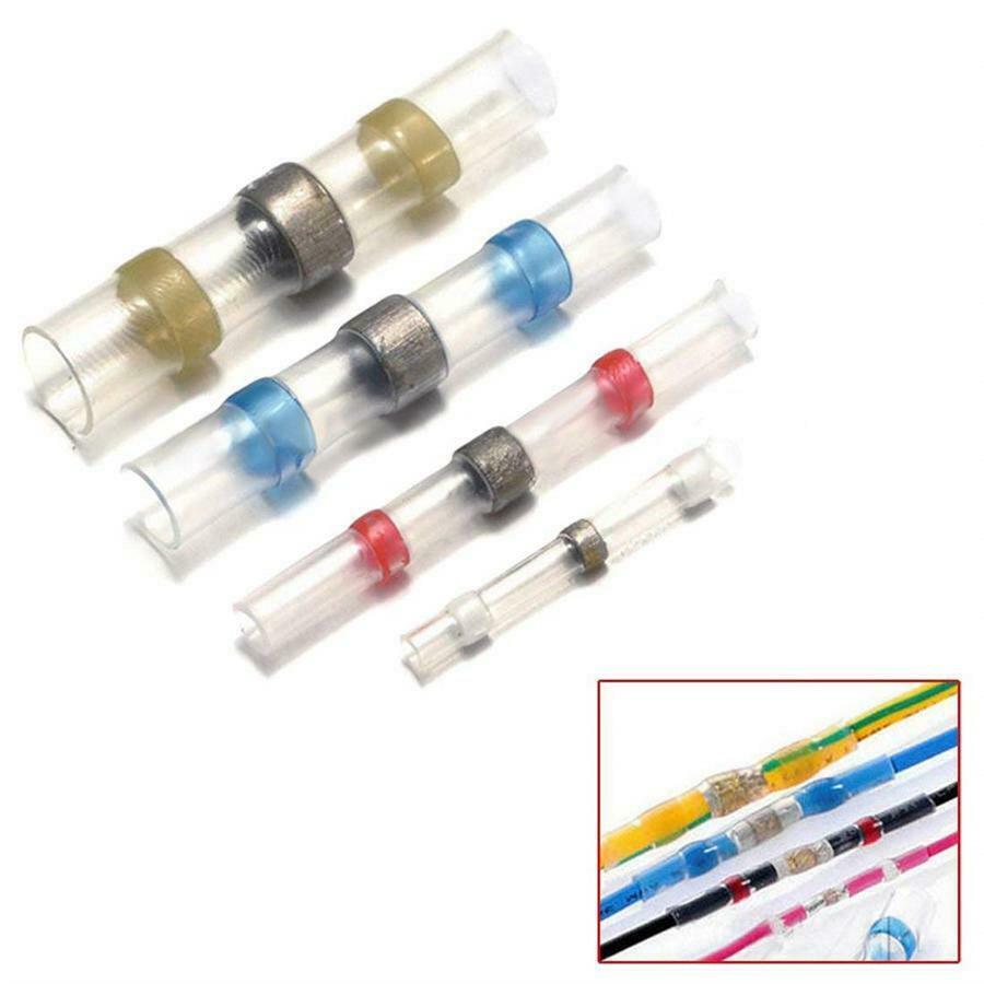 200x Solder Seal Heat Shrink Connectors Set Four Sizes Waterproof Universal