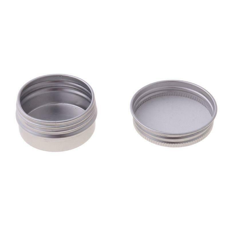 25-Pack 15ml 38x20x0.3cm / 15x7.8x0.1in Aluminum Tin Cans Screw Top Empty Cans