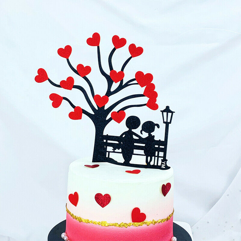 Love Tree Wedding Cake Topper Anniversary Mother's Day Party Cake Decorat.l8