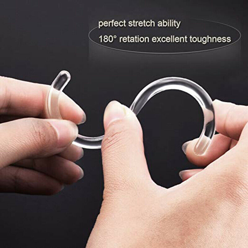 12Pcs Plastic Shower Curtain Hook Hanger Rings Bath Drape Loop Clasp Home HN US