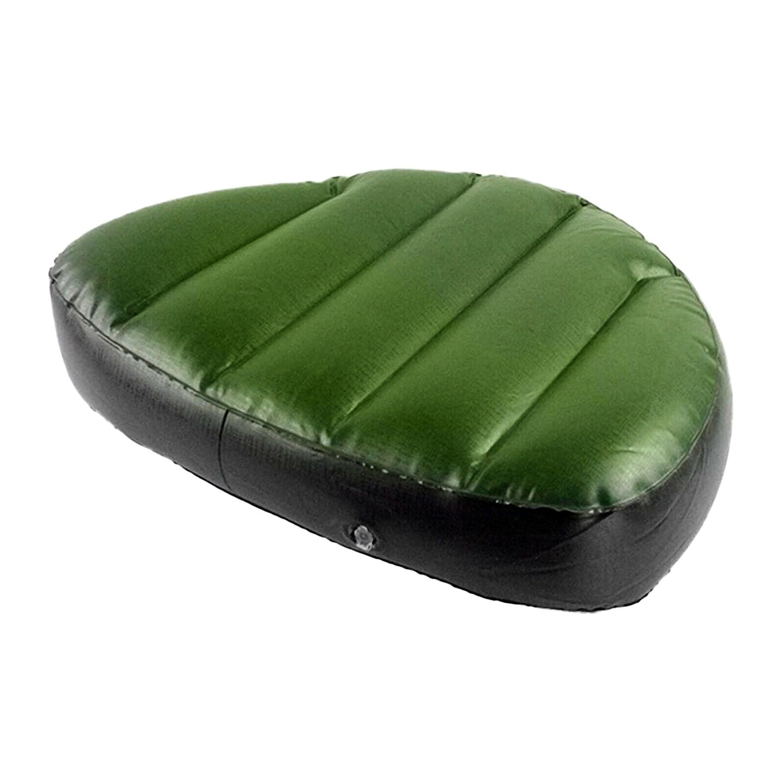 2X Inflatable Seat Cushion Boat Air Seat Pad For Fishing Camping Black+Green