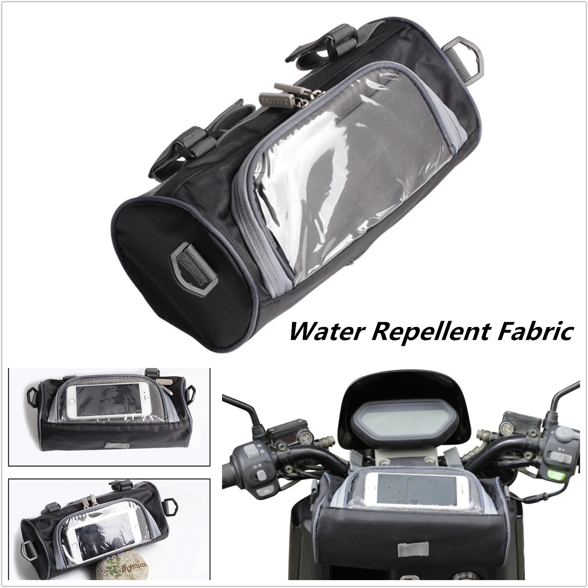 New Windshield Bag Motorcycle Front Handlebar Fork Storage Container Luggage Bag