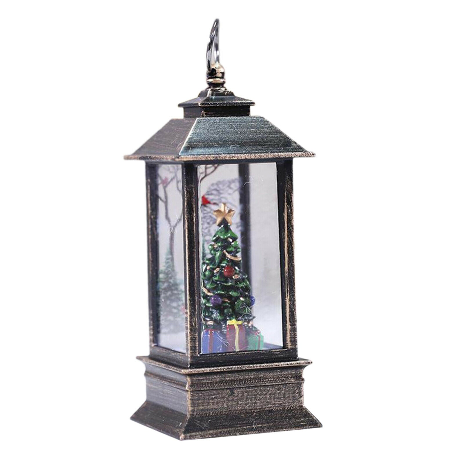 2PCS Outdoor Indoor Christmas Glow Lantern Family Xmas Hanging Bedroom LED Light
