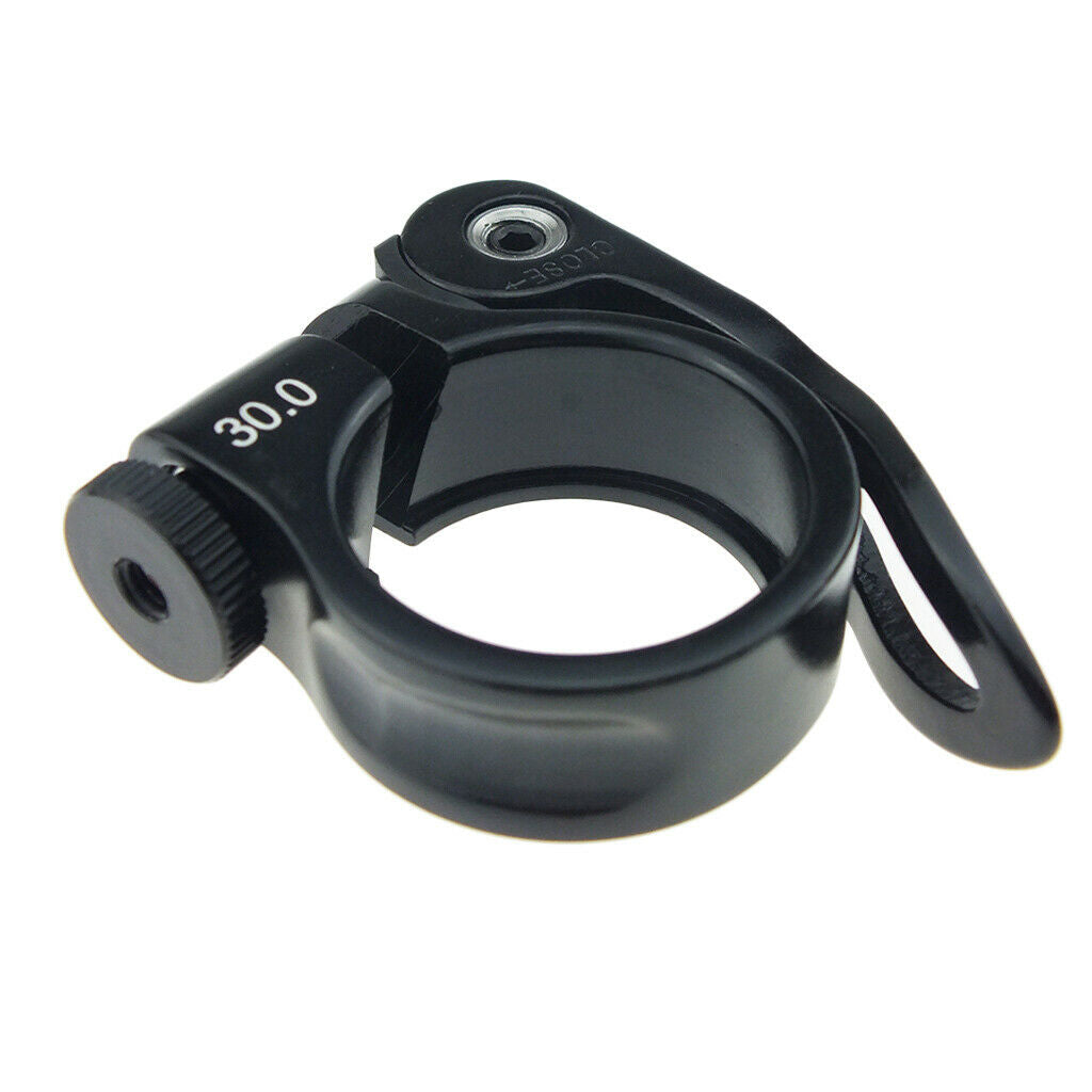 2Pcs Bike Seat Post Clamp 30mm Aluminum Alloy Seat Tube Clip Bicycle Quick