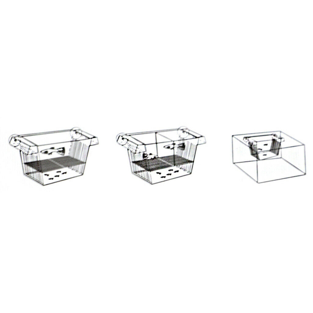 2x Floating Fish Isolation Box House Injured Or Aggressive Fry Fish
