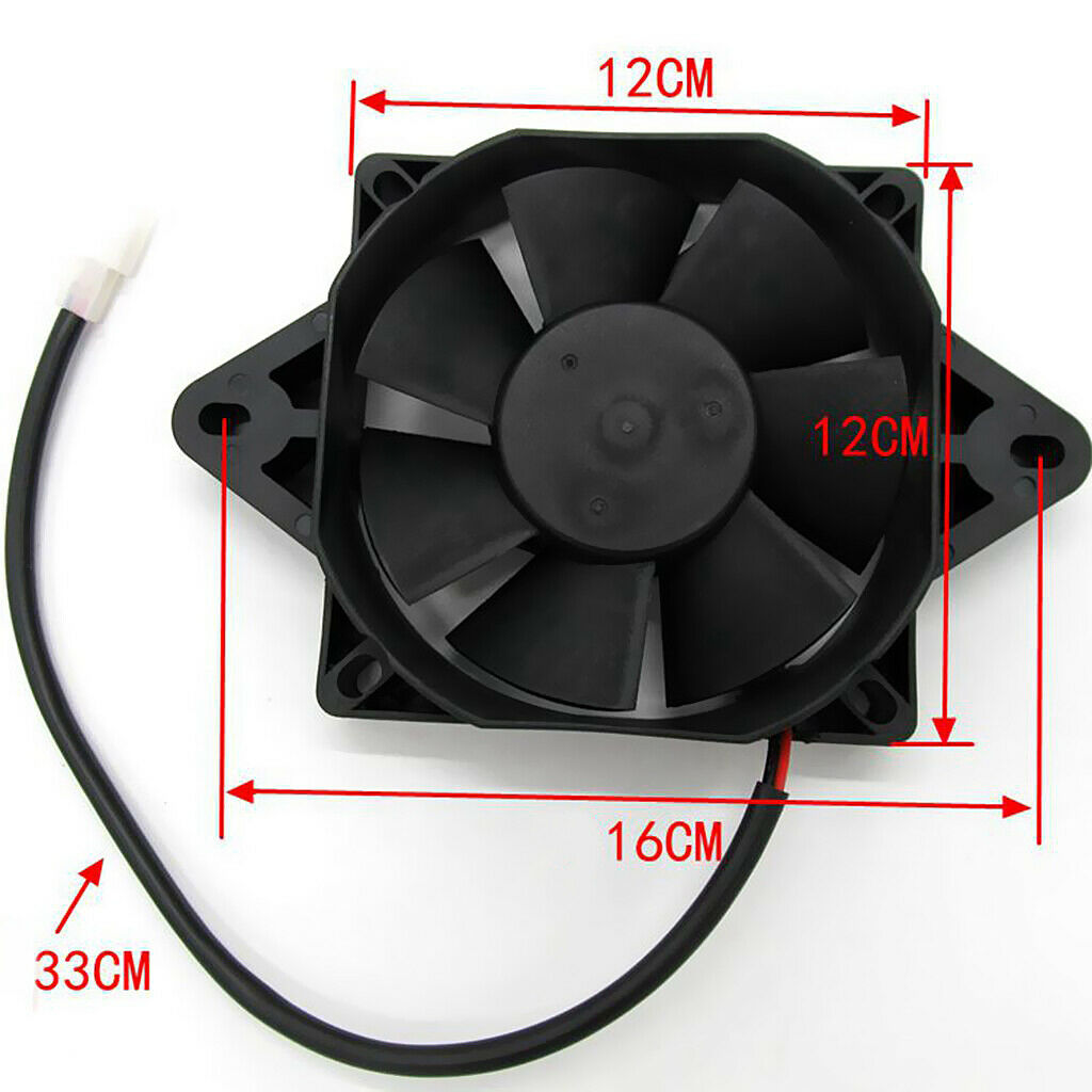Radiator Thermo Electric Cooling Fan for 150cc 300cc 250cc Quad Dirt Bike