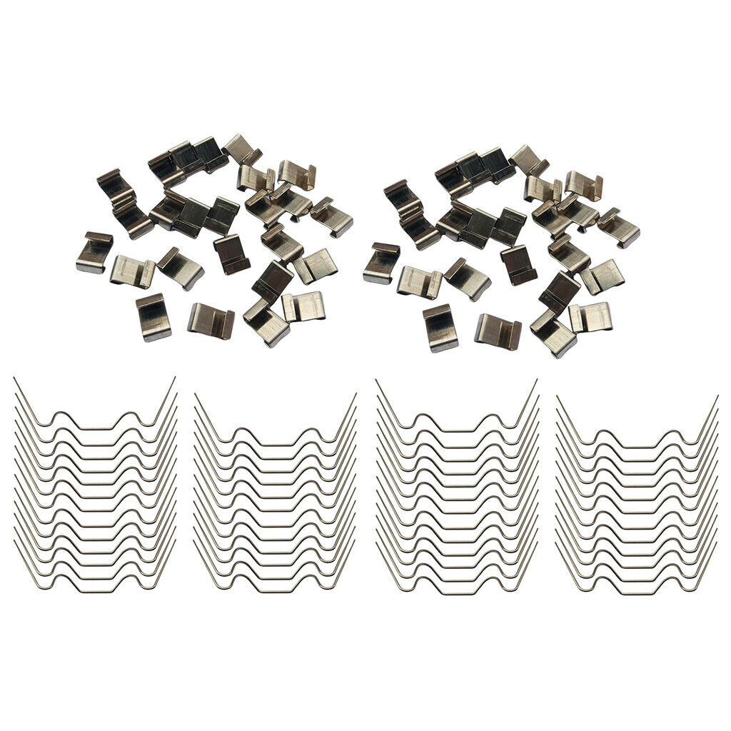 100 Pieces Z/W Type Greenhouse Glazing Clips Glass Pane Replacement Parts