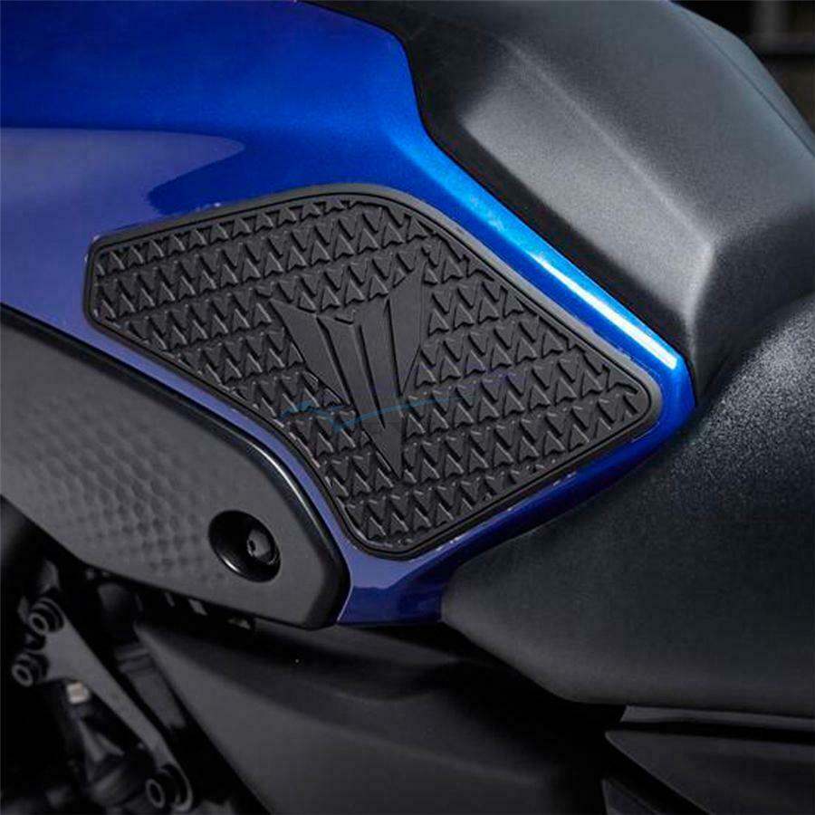 Pair Rubber Motorcycle Side Fuel Tank Pad Trim Stickers For Yamaha MT-07 2021-