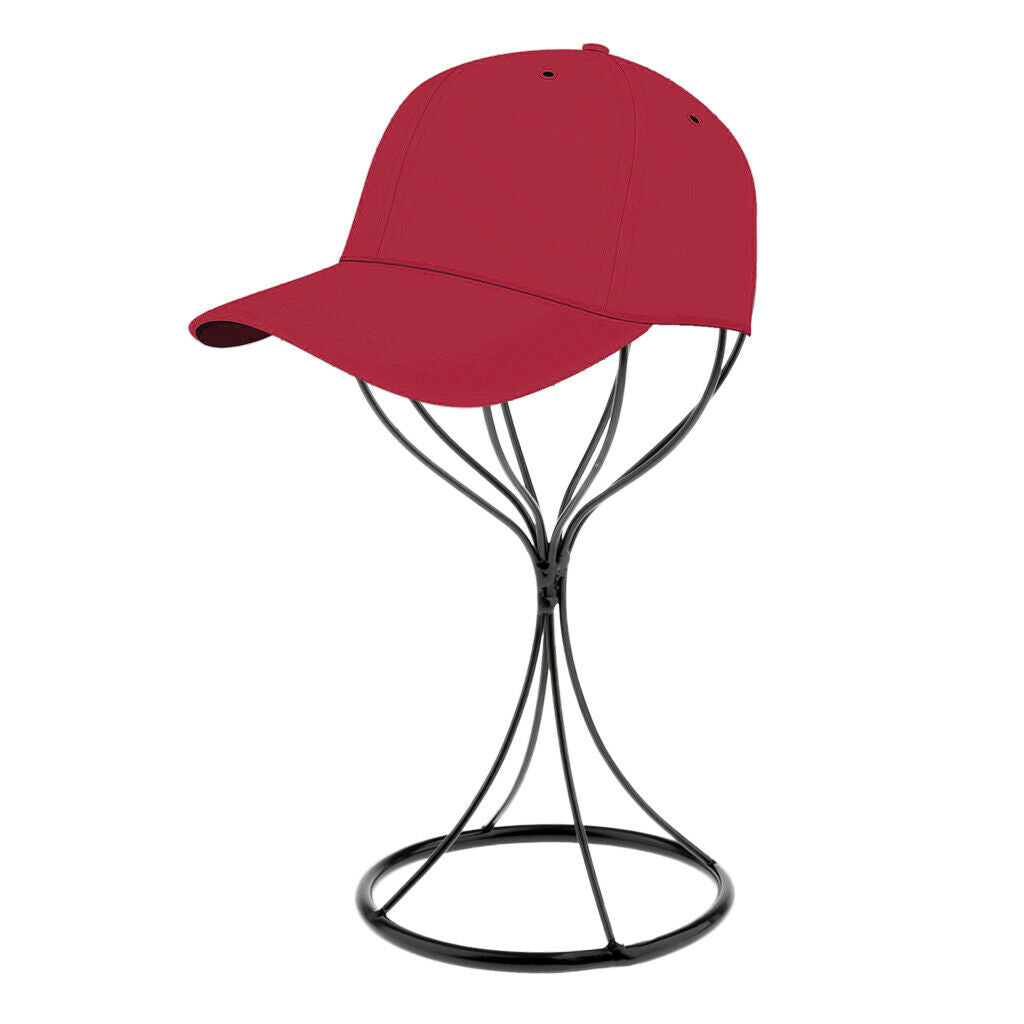 Metal Hat Cap Storage Display Stand Tabletop Hair Wig Rack Shelf Holder Tool 32