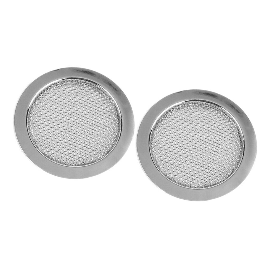 2x Screened Sound Holes Inserts Speaker Grill for Part