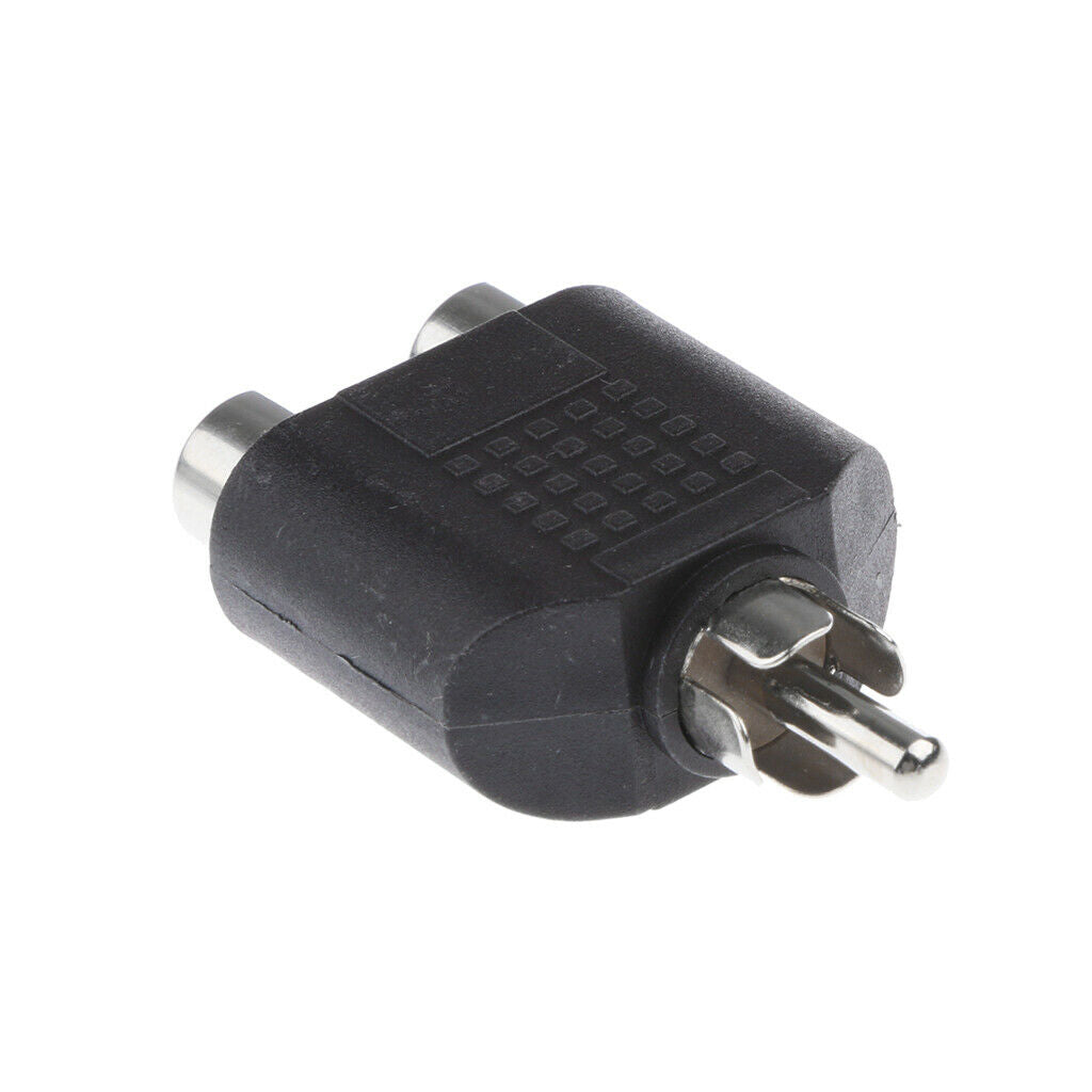 10Piece RCA Y Splitter Adapter 1 Male to 2 Female Audio Cable AV Converter
