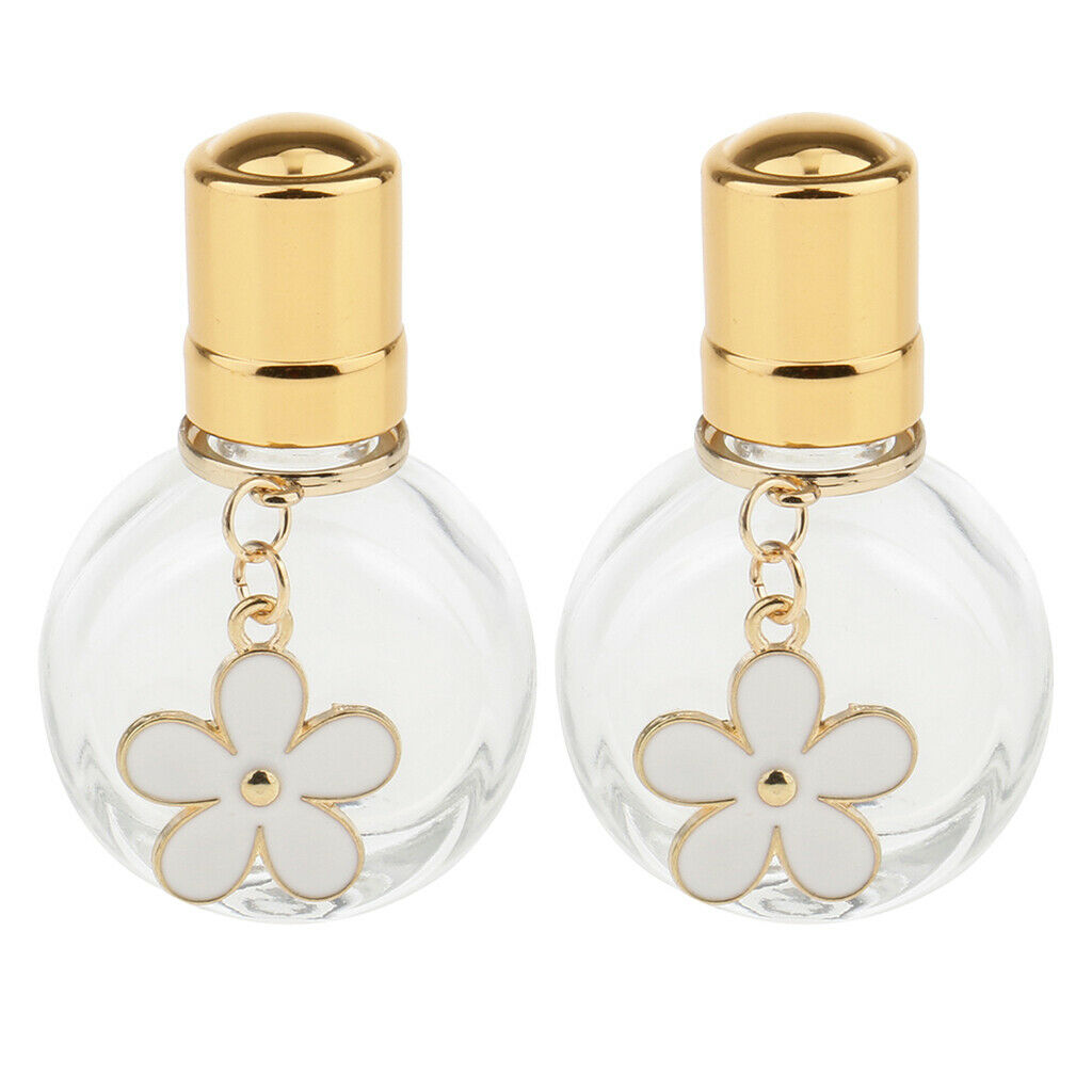 2Pcs Clear Perfume Roll on Bottles Deodorants Lip Gloss Sample Bottle Vials
