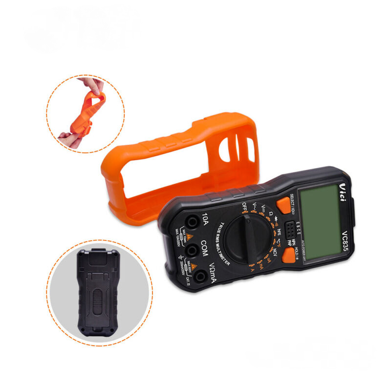 VC835 Digital Multimeter AC DC True DMM RMS 2000 Resistance NCV Diode Backlight