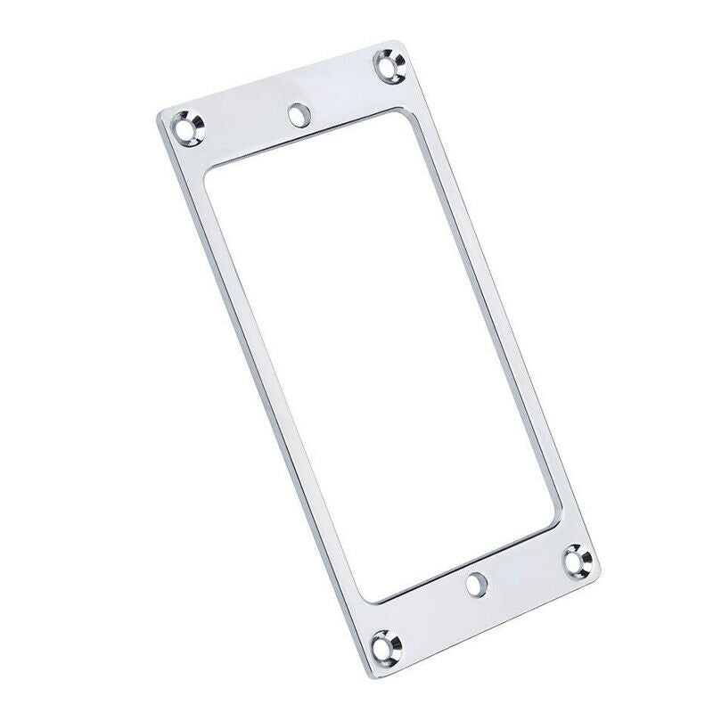 Flat Metal Chrome Humbucker Pickup Frame Mounting Ring For Electric Guitar Parts