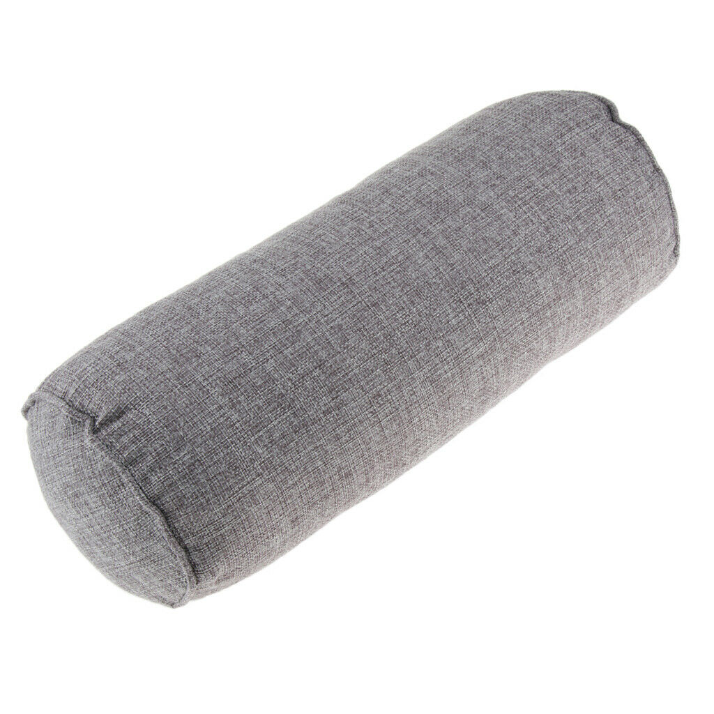 2Pcs Neck Roll Pillow Cervical Bolster Round Back Lumbar Cushion Support