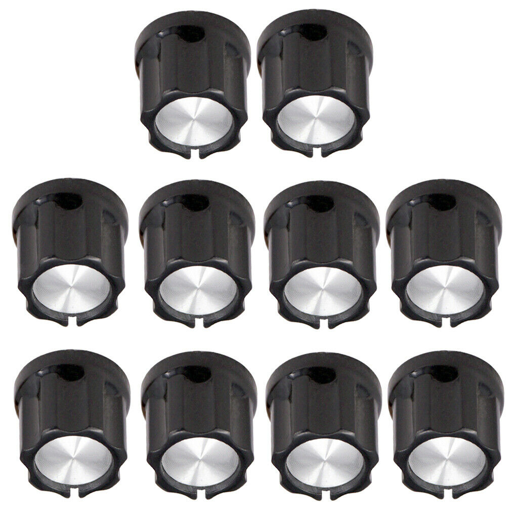10x Guitar Bass Speed Control Knobs   Musical Instrument Accessory Black