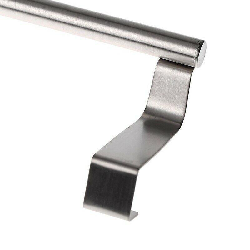Stainless Steel Towel Bar Holder Over the Kitchen Cabinet Cupboard Door HanginK9