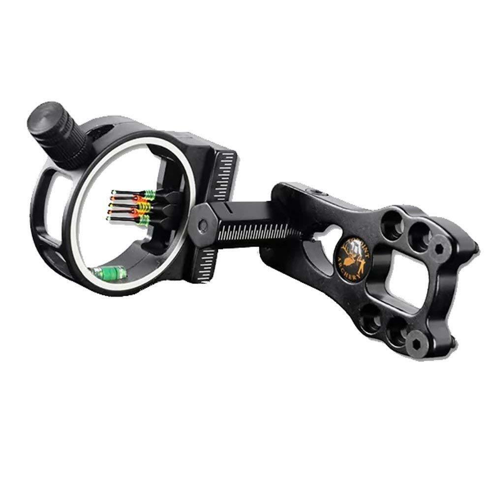 Archery Compound Bow Sight 5 Pin 0.029" Optical Fiber Micro Adjustable Hunting