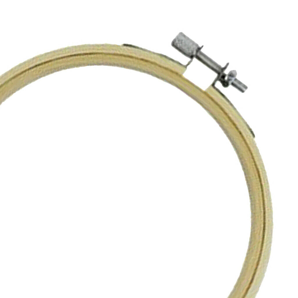 2Pcs 100% Bamboo Embroidery Hoop Cross Stitch Circle Frame Ring Needlework
