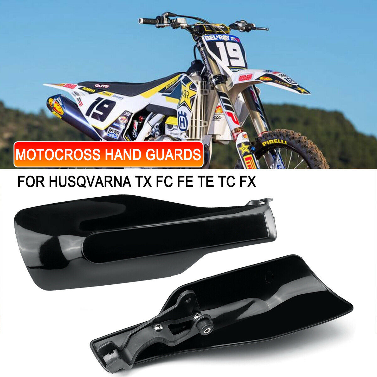 Black Enduro Motocross Handguard For Husqvarna TX FC FE TE TC FX  â—