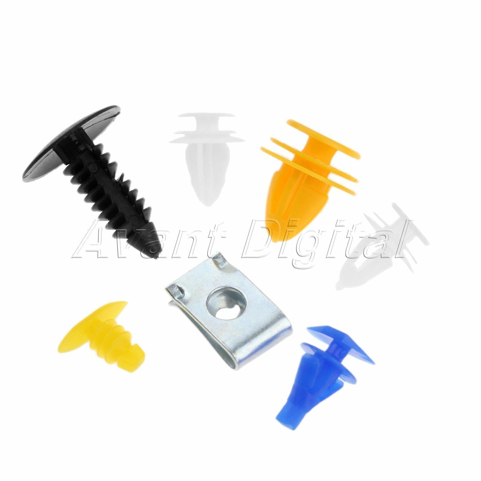 200X Car Auto Clips  Fastener Mixed Door Auto Rivets Fastener Rivet Bumper Nylon