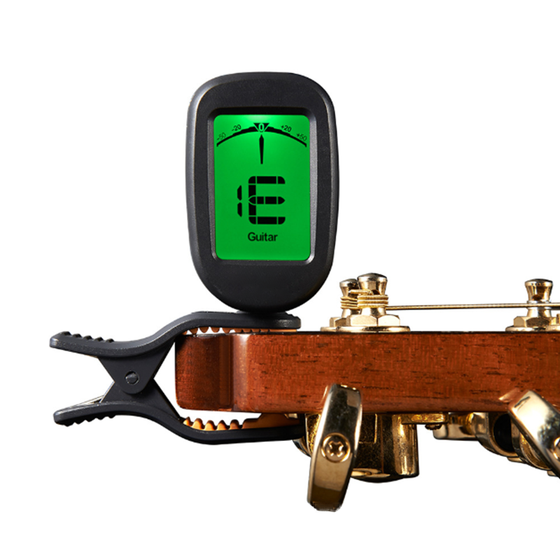 for Guitar Bass Violin Ukulele Chromatic LCD Clip On Tuner Electric Acoustic