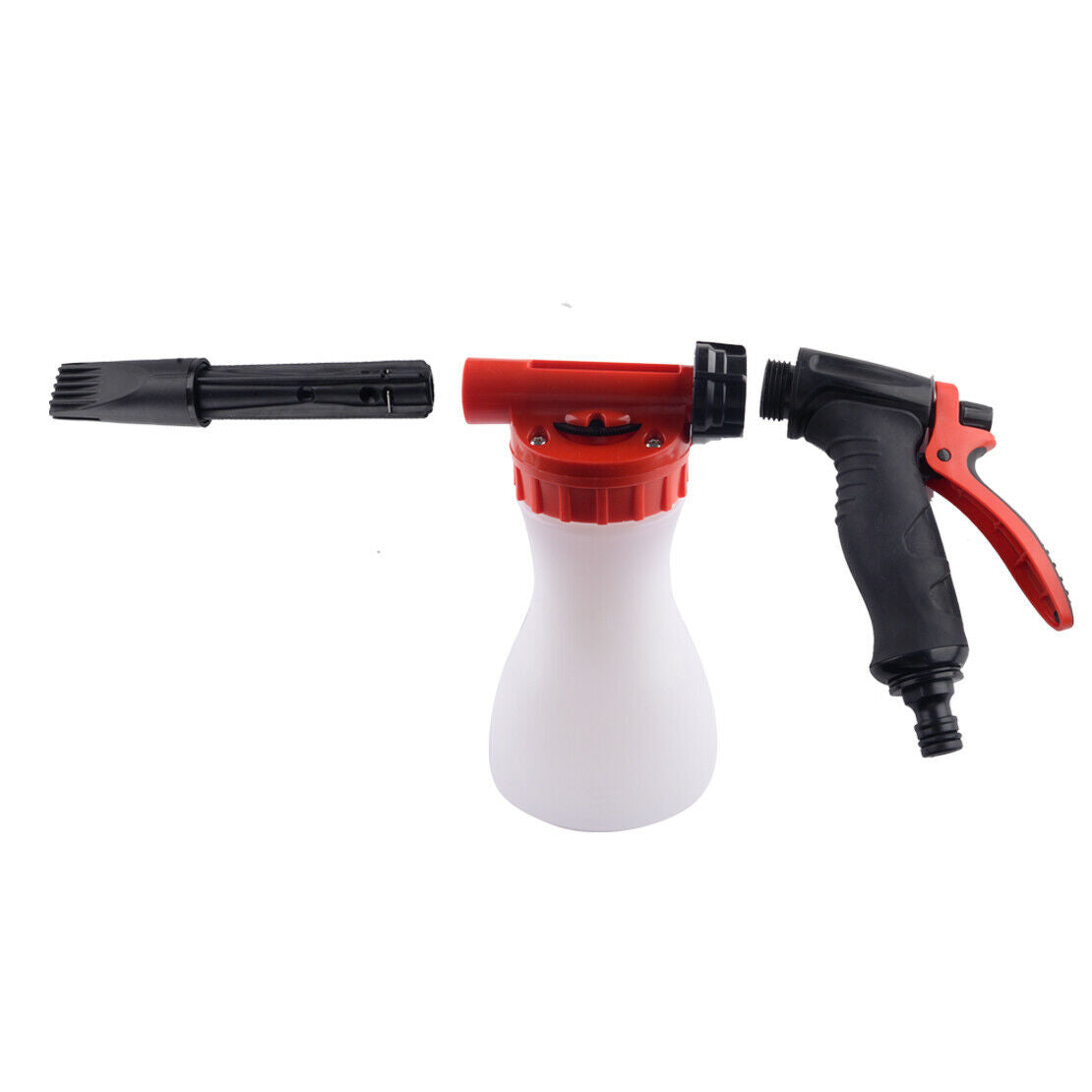 Kit Snow Foam Spray Gun Wash Sprayer Hose Pipe Soap Pressure Jet 900ml Bottle