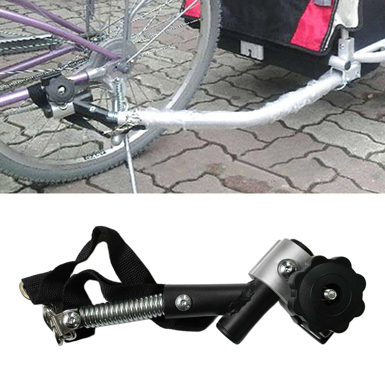 Bike Trailer Hitch Quick Release Steel Linker Bicycle Trailer Cargo Carrier
