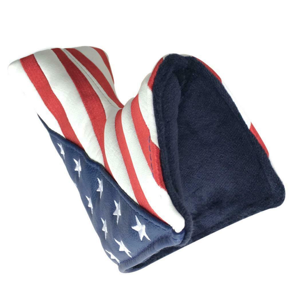 Waterproof Club Headcover PU Leather USA Covers Head Cover Protector Sleeve