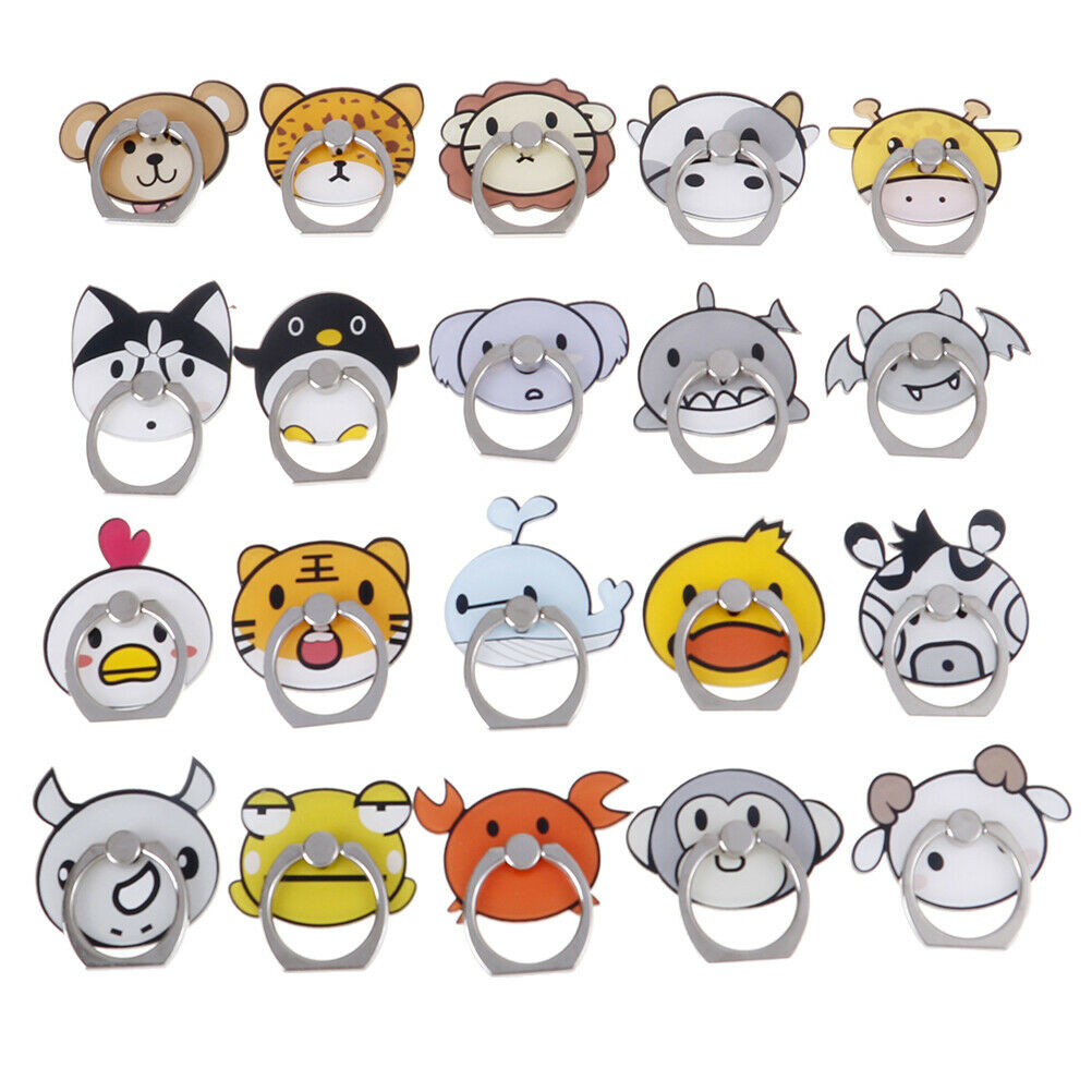 1pcs Universal cartoon animals finger ring mobile phone holder stand jJC.l8