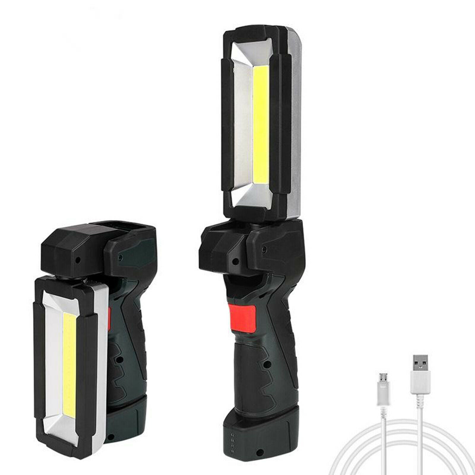 Rechargeable COB LED Work Light Lamp Magnetic Base 360 Degree Ratating