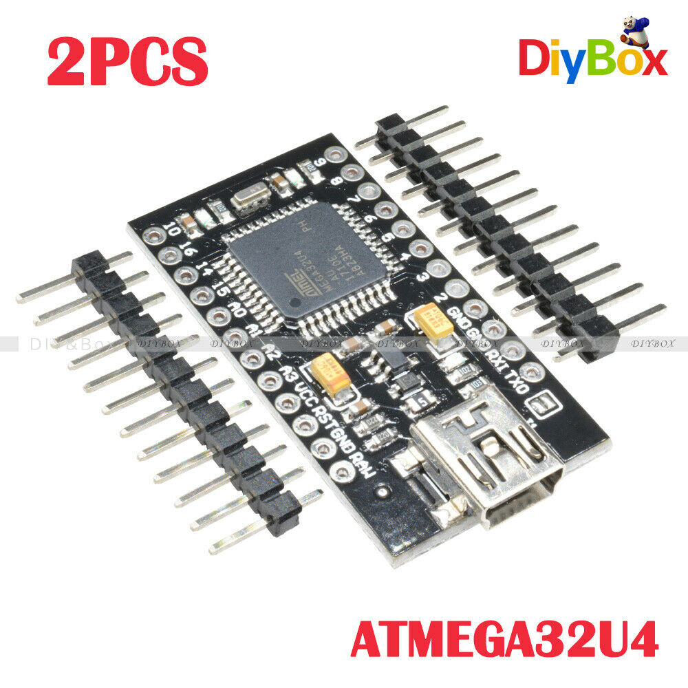 [2PCS] Pro Micro 5V 16MHz ATmega32U4 Replace ATmega328 for Arduino Pro Mini
