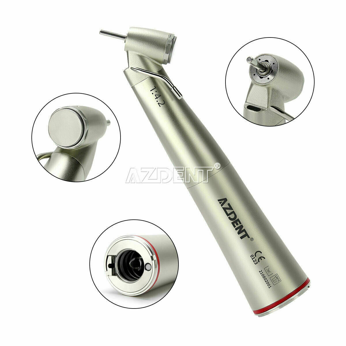 Dental 45° High Handpiece 1:4.2 Increasing External Water Electric Contra Angle