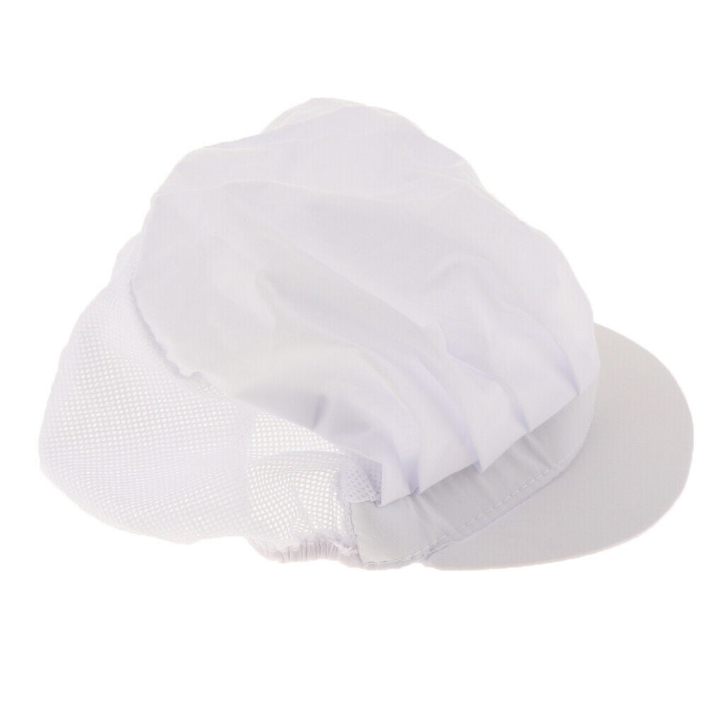 2xWhite Breathable Top Catering Baker Chef Chef Hat  Adjustable