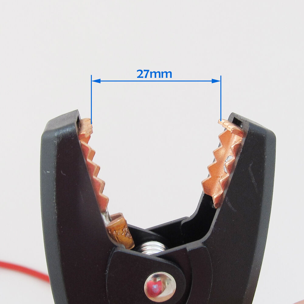 1pc 0.5M SAE DC Power to Dual 90mm Car Battery Clip Cable 14AWG Automotive Cable