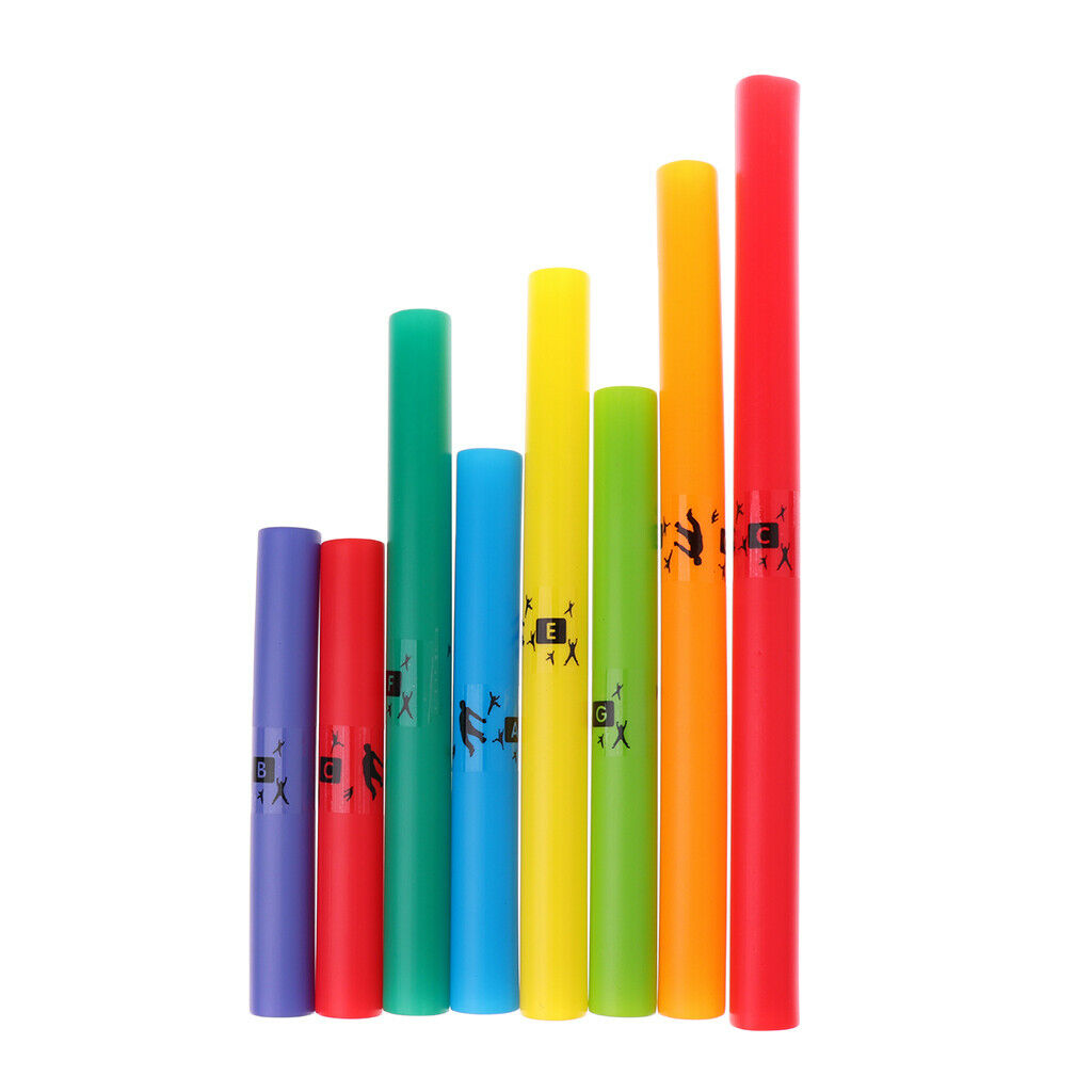 Plastic Percussion Musical Tube for Music Enlightment Instrument 8 Tones