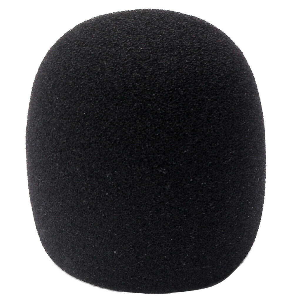 10 Pack Black Handheld Stage Microphone Windscreen Foam Mic Cover Karaoke