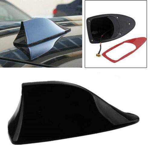 New Auto Car Shark Fin Universal Roof Antenna Radio FM AM Decorate Aerial Black
