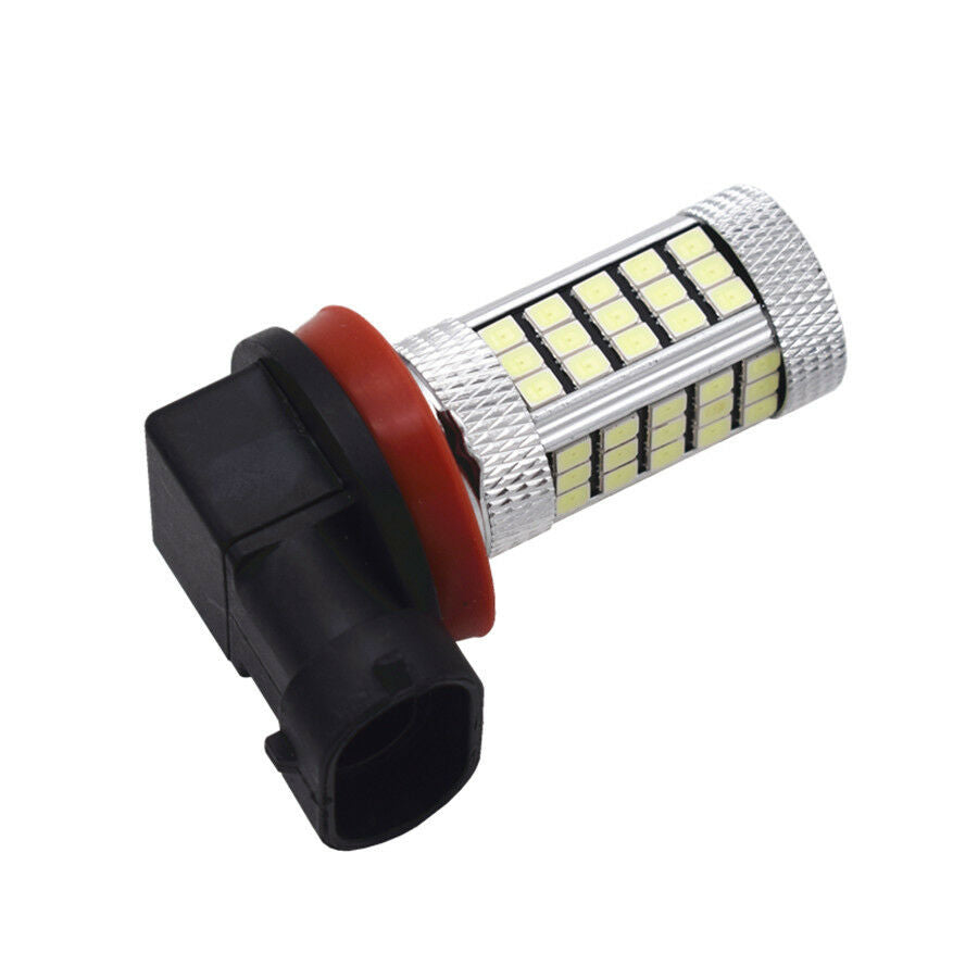 2Pcs 3000K Ice Blue 2835 66SMD H11 H8 LED Light Bulb Car Fog Light Driving Lamps