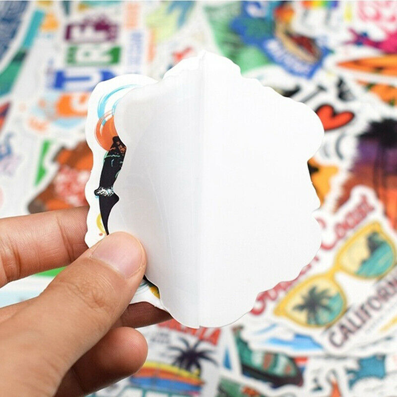 70Pcs Cartoon Bright Happy Stickers Suitcase Skateboard Car Waterproof St.l8