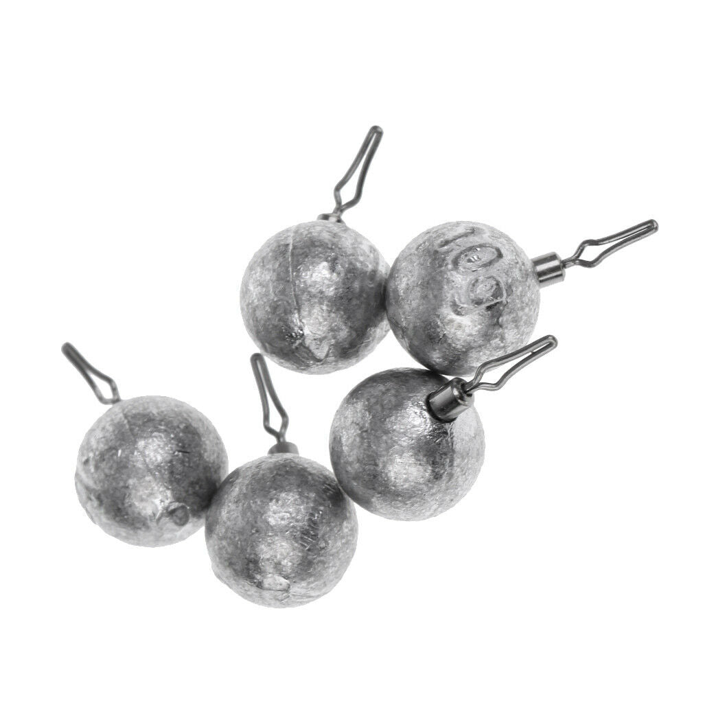 Lead Fishing Sinkers Lead Round Balls weights Quick Insert Lead Sinker 10g