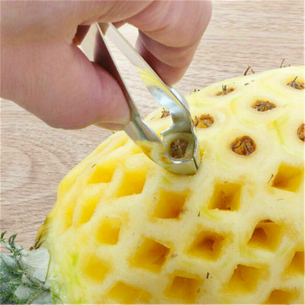 Pineapple Eye Remover Fruit Corer Peeler Tools Kitchen Clip Cutter Slicer New