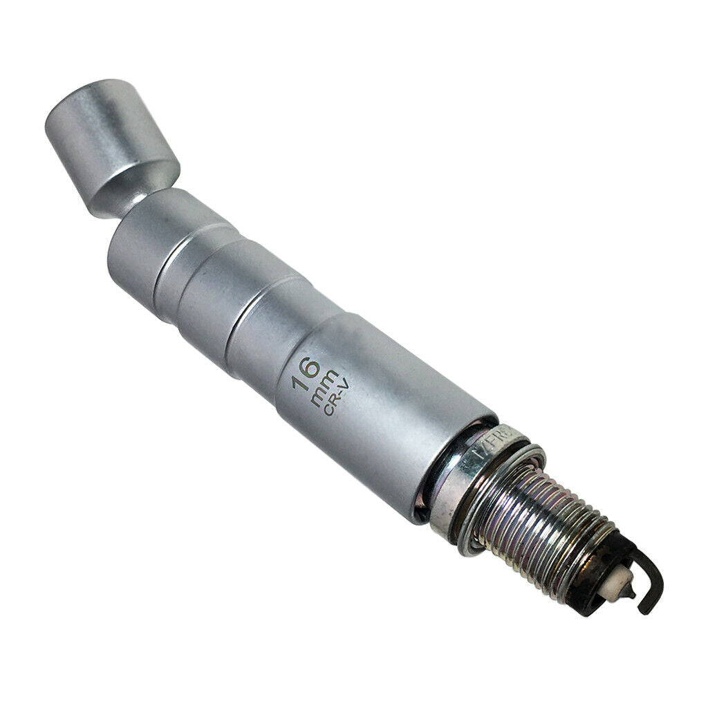 16mm 12-Point Remover Wrench Magnetic Spark Plug Sleeve Socket Thin Wall 3/8